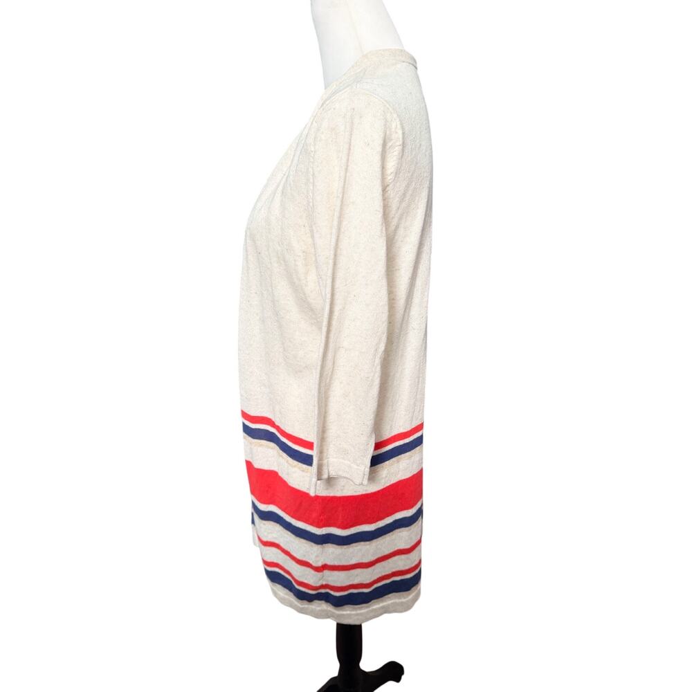 Christopher and Banks Cardigan Petite Medium Tan Blue - Picture 4 of 4